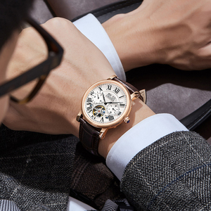 Reloj Mecánico Automático <span class=keywords><strong>de</strong></span> Lujo para Hombre Caluola |   Cristal <span class=keywords><strong>de</strong></span> Zafiro |   Caja <span class=keywords><strong>de</strong></span> Acero Inoxidable |   5ATM |   Puntero |   Correa <span class=keywords><strong>de</strong></span> Cuero <span class=keywords><strong>de</strong></span> <span class=keywords><strong>Vaca</strong></span> | - Product Image 4