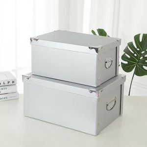 Caja de Papel Plegable Grande - Caja de Almacenamiento de Color Sólido para <span class=keywords><strong>Ropa</strong></span>, Libros, Cómics y CDs - Product Image 5