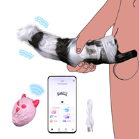 FAAK - Funda Extensora de Pene Vibrante para Parejas, Agrega Grosor y Longitud, Funda para Pene con Control Remoto y Múltiples Modos de Vibración