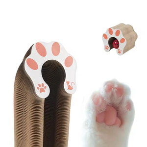 Tiragraffi per Gatti in Cartone Ondulato a Forma di Organo con Campanello, Struttura per Arrampicata e Giocattolo per Animali Domestici Resistente ai Graffi - Product Image 1