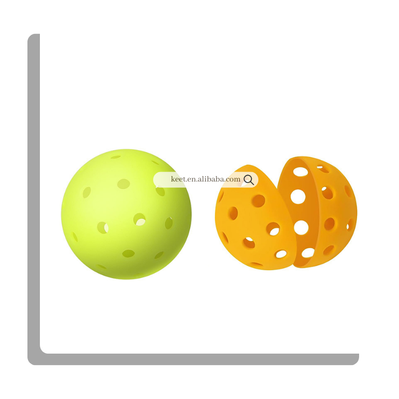 Precision-Drilled Indoor/Outdoor Pickleball Balls Colorful Plastic for Optimal Performance Durability Customizable Use