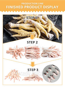 Línea automática de procesamiento de pies de pollo de alta eficiencia, garras de carne, máquina peladora de pies de pollo - Product Image 2