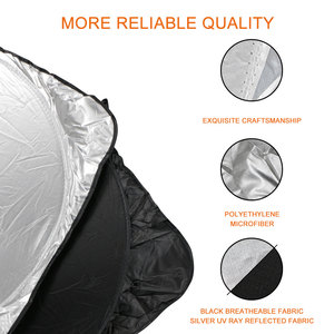 Nouvel Pare-Soleil Pliable ULK avec Protection UV et Revêtement Argenté, Couleurs et Logos Personnalisables pour Vitres de Voiture - Product Image 5