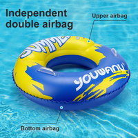 Youwanli gonflable rond cercle eau anneau de bain adultes piscine flotteur pour extérieur coloré natation flottant