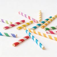 Pailles en papier dorées pour fêtes de Noël, mariages, anniversaires – Fournitures jetables pour boissons