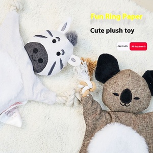 Modelo animal ecológico, suministros para mascotas, juguetes de cuerda de algodón con efectos de sonido, juguetes de papel para perros, venta al por mayor - Product Image 4