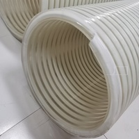 Selang Hisap Air PVC Spiral Bertulang Fleksibel Tahan Tekanan Tinggi Tahan UV Ringan untuk Irigasi 100m