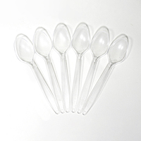 Cuillère à riz en plastique de qualité alimentaire, résistante aux hautes températures, cuillères à soupe jetables