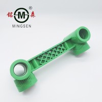 Haute qualité blanc gris vert couleur ppr double té raccords de tuyauterie pour l'eau de boisson