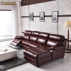 Montel Indoor Lederen Sofa Set Woonkamer Meubels Rode Sectionele Banken Fauteuil Sofa L Vorm Moderne Hoekbank Bed Couch