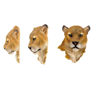 ของตกแต่งผนังเรซินทันสมัยลายสุนัขสิงโตหมีเสือดาวหมาป่าหัวสัตว์สไตล์นอร์ดิกสำหรับตกแต่งแขวนผนังดีไซน์ล่าสุดปี3D - Product Image 5