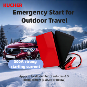 Красный белый черный Портативный 6000 мАч автомобильный стартер со светодиод высокой емкости воздушный насос Многофункциональный 12 В бустер - Product Image 6