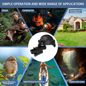 Monocular Digital de Visión Nocturna 4K HD Mini, Alcance de Oscuridad de 600 Metros, Telescopio Infrarrojo Montado en la Cabeza, Grabación de Video para Exteriores - Product Image 6
