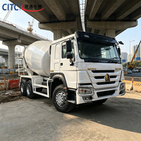 Camion malaxeur à ciment SINOTRUK 6X4 10CBM à décharge rapide, auto-chargeur, robuste, pour les zones résidentielles