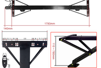 Composants de remorque arrière Support de cric stabilisateur élevé Kit de cric stabilisateur de puissance avec kit d'interrupteur étanche noir Remplacer