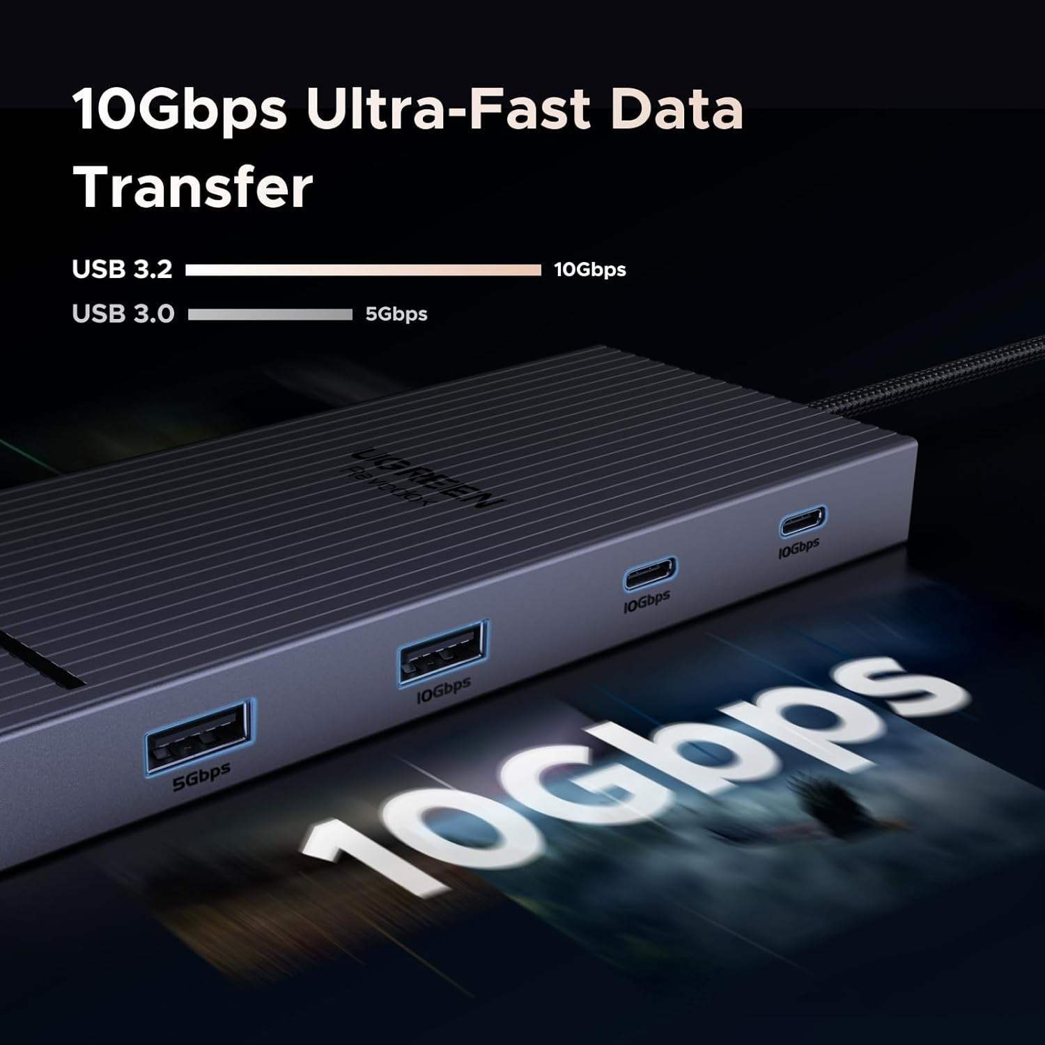 UGREEN CM886 Revodok 10ポート USB Cドッキングステーション 4K対応