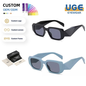 Gafas de Sol Cuadradas Retro de Diseño Steampunk Personalizadas, Protección UV400, Montura Gruesa Moderna para el Uso Diario - Product Image 1