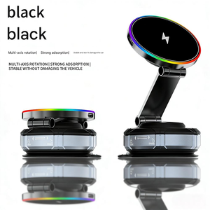 Cargador Inalámbrico Magnético para Auto de 15W, Soporte para Teléfono Plegable con Rotación de 360°, Montaje en el Tablero o Rejilla de Ventilación, Carga Rápida - Product Image 4