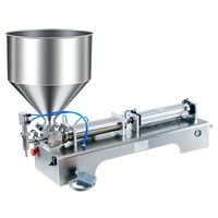Machine de remplissage quantitative pour liquides épais (détergent, miel, sucre) avec pompe à piston