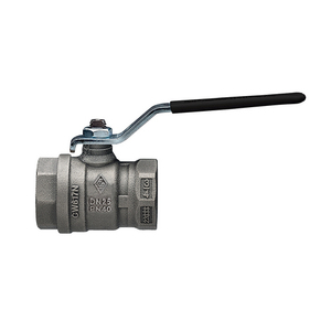 Valvola a sfera a passaggio totale con leva in acciaio 1/2 DN 15 PN 40 per trattamento acqua - Product Image 1
