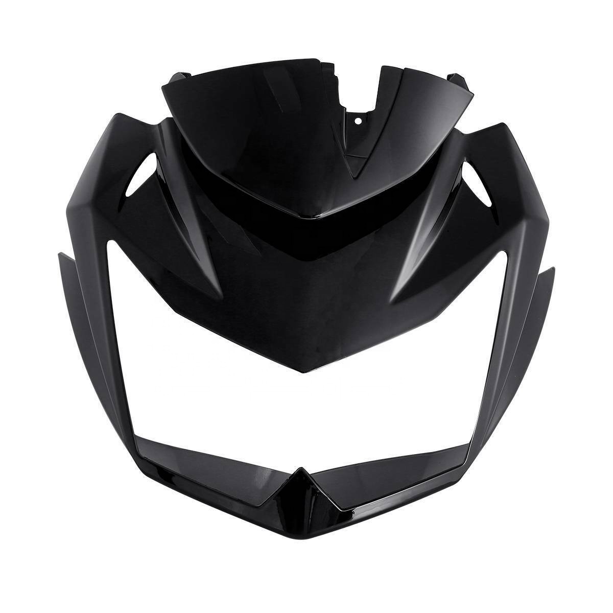 フラグ XF-12-66 Black Upper Front Fairing Headlight Cowl Nose for