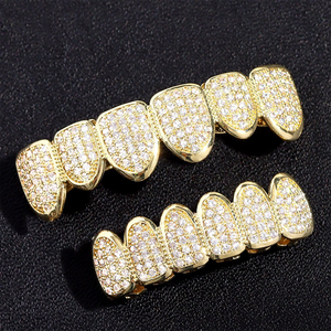 Argent Bling Hip Hop <span class=keywords><strong>Grillz</strong></span> Moule Kit De <span class=keywords><strong>Dent</strong></span> VVS Moissanite ZIRCON Glacé Or Grilles Dents <span class=keywords><strong>Grillz</strong></span> Personnalisé <span class=keywords><strong>Grillz</strong></span> pour Dents - Product Image 5