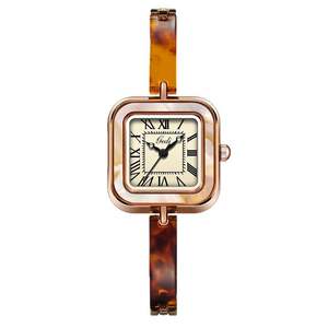 Reloj Retro de cuarzo cuadrado para mujer, reloj de pulsera Vintage con una sensación de gama alta, un reloj de moda para mujeres con temperamento - Product Image 6