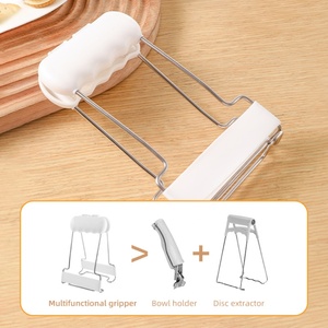 Pince de cuisine en acier inoxydable pour assiettes et bols, support de maintien pour plaques chauffantes - Product Image 5