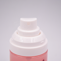 Botol Semprot Kabut Halus Plastik Cetak UV dengan Bodi Warna Pink Bermotif Kupu-kupu, Cetak UV Custom