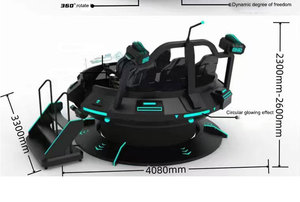 Simulador de Movimiento VR Circular de Seis Asientos, Máquina de Juegos de Cine Dinámico, Parque de Atracciones, Sala de Juegos Educativa para el Hogar - Product Image 5