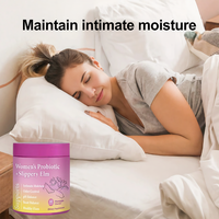 Gummies Probiotiques pour Femmes Adultes à l'Orme Rouge Sans Gluten, Saveur Ananas, pour l'Hydratation Vaginale, Complément de Santé Féminine, Contrôle des Odeurs
