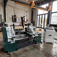 Machine à bois CNC automatique avec moteur pour garde-corps Pieds de table Tour à bois Composant de base inclus
