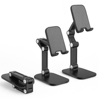 Soporte de Aleación Plegable y Ajustable 90° para Teléfono Móvil, Trípode de Mesa Portátil, ¡Venta Caliente!