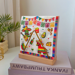 Servilletas Desechables Impresas con Temática de Fiesta de Carnaval Mexicano para Fiestas Transfronterizas - Product Image 5
