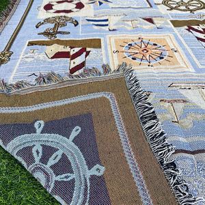 Support Customization Jacquard Woven <strong>Blanket</strong> <strong>Custom</strong> Tapestry Woven <strong>Blanket</strong> - Product Image 2