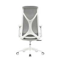 Nouveau modèle 2026 : Chaise de bureau ergonomique moderne grise en maille avec hauteur réglable et accoudoirs 3D pour usage domestique ou professionnel