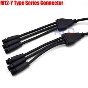 M12 4pin nữ 4-pin nam vít cáp chống thấm nước và FEM <span class=keywords><strong>5pin</strong></span> dây để kết nối cáp - Product Image 2