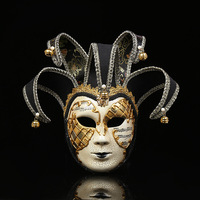Masques d'Halloween en gros, nouveaux modèles européens et américains, masques de carnaval de Venise, masques créatifs pour fêtes, masques fissurés