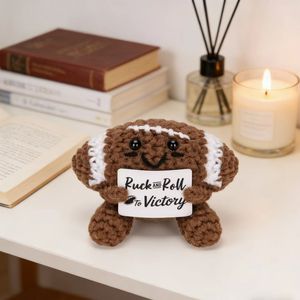 Kit DIY Fait Main : Poupée Crochet Positive – Cadeau Football pour Pères, Collègues, Hommes & Femmes – Présent d'<span class=keywords><strong>Anniversaire</strong></span> de Soutien Émotionnel - Product Image 5