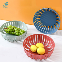 YIDE Ménage Cuisine Passoire Double Couche Multi-fonction Évier Passoire Fruits Légumes Lavage Bol En Plastique Vidange Panier