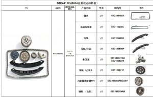 DZEA111XLB004 Nouveau kit de chaîne de distribution moteur EA111 pour VW 03C109088B 8 pièces par ensemble - Product Image 2