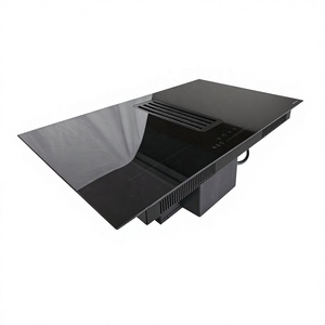 Table de cuisson à <span class=keywords><strong>induction</strong></span> en acier inoxydable avec <span class=keywords><strong>hotte</strong></span> et extracteur intégrés pour usage domestique et hôtelier - Product Image 5