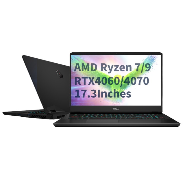 msi thor 17.3" qhd 240hz 7 7840hx rtx 4060 16gb ddr5 1tb gen4 ssd student pc gaming laptop
