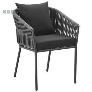Corde Restaurant Moderne Bricolage Patio Personnaliser Canne Chaises Bois Tissé Conception <span class=keywords><strong>Jardin</strong></span> Armure En Aluminium <span class=keywords><strong>Chaise</strong></span> D'extérieur - Product Image 4