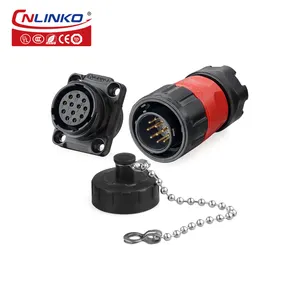 Cnlinko Ym20 Series 2 3 4 5 6 7 9 12 14 Pin Waterproof wire Connector Circular Aviation Plug power connector led connector 2 pin
