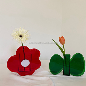 Jarrones de acrílico decorativos para el hogar, soporte de jarrón de flores de acrílico personalizado, soporte de jarrón de flores frescas de acrílico para encimera - Product Image 2