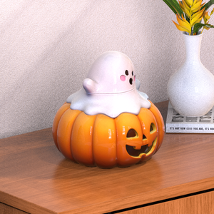 Contenitori in ceramica adorabili adorabili Mini fantasma su barattoli di porcellana di Design in stile zucca - Product Image 5