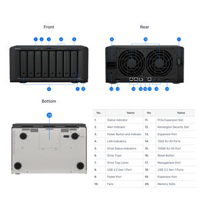 Ds1823XS+  Estación de Discos NAS de 8 Bahías Ds1823xs+ (Sin Discos) para Redes NAS Empresariales - Product Image 2