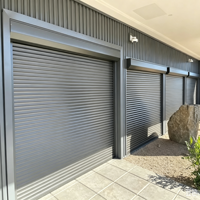 Fenêtre à volets roulants verticaux modernes automatiques en alliage d'aluminium pour extérieur