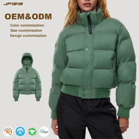 Mode féminine décontracté manteau d'hiver imperméable brillant doudoune longue longueur tissé épais Nylon doublure bulle grande taille pour